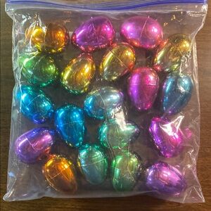 Colorful Metallic Easter Egg Set